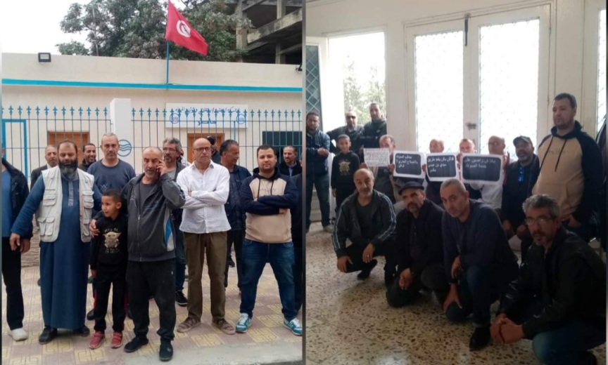 ماطر  : وقفات احتجاجية للمطالبة بتعيين معتمد و تعهد البنية الأساسية